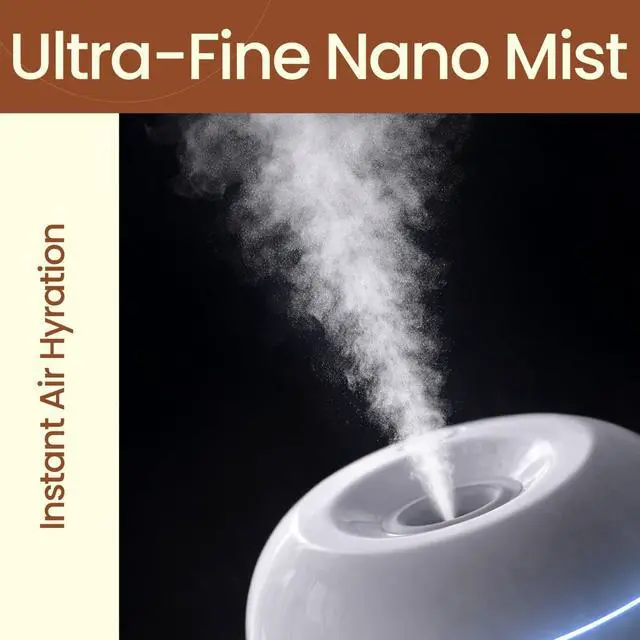 Alt view image 4 of 7 - Portable Mini Humidifier 220ml, USB Personal Cool Mist Humidifier with 2 Mist Mode, Auto Shut-Off & Quiet Operation for Bedroom, Office, Desk & Car (White)