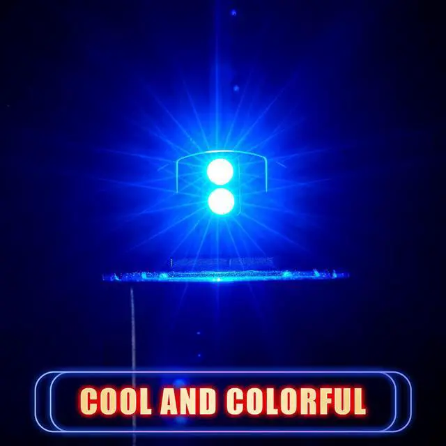 Alt view image 7 of 7 - 2 Pieces Mini USB LED Light, Car LED Interior Lighting 5v Smart USB Atmosphere Light, Laptop Keyboard Office Decoration Night Lamp, Adjustable Brightness, 8 Colors