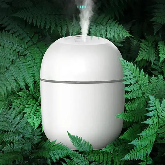 Main image of Mini Humidifier, USB Power Supply, Suitable for Study Room, Bedroom, Baby Room, Office, Car, With 7 Color LED, Air Humidifier, Can Befor Facial Moisturizing (Snow White)