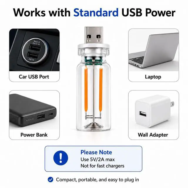 Alt view image 3 of 7 - 4PCS Dimmable USB Touch Control Led Night Lights, Glass Plug in USB Light Bulbs, Cute Interior Car Lights, Retro Led Ambient Lighting, Small Mood Lamp for Bedroom, Hallway, Nursery, Camping