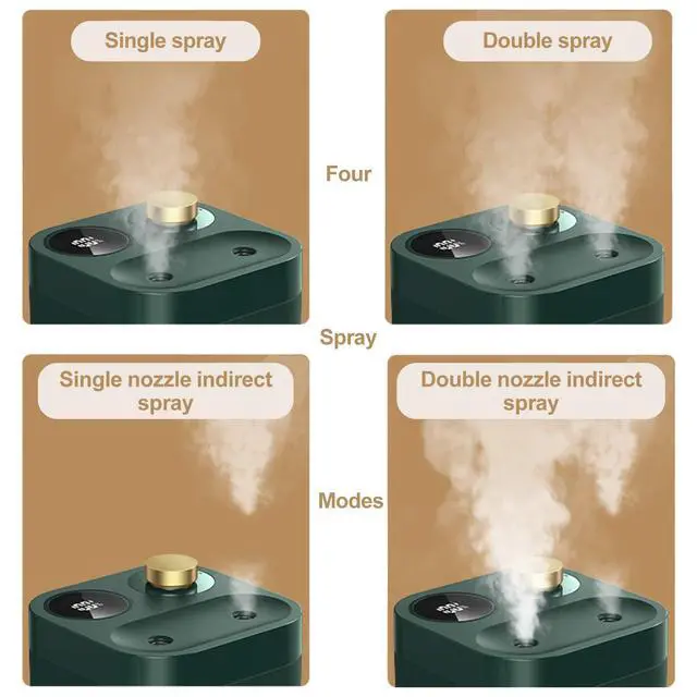 Alt view image 2 of 7 - Portable Cordless Plant Humidifier 800ml Orfonbi, Battery Operated Small Cool Mist Humidifiers for up to 8 Hours, 28db Quiet, USB Rechargeable Mini Humidifier for Baby, Bedroom, Home, Office Green