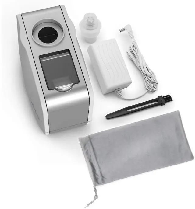 Alt view image 3 of 5 - MistAire Travel - Ultrasonic Cool Mist Water Bottle Humidifier with Auto Shut-Off, Mood Light, Fold-Out Leg, and Storage Bag for Portable Use at Home, Office, Hotel, and More