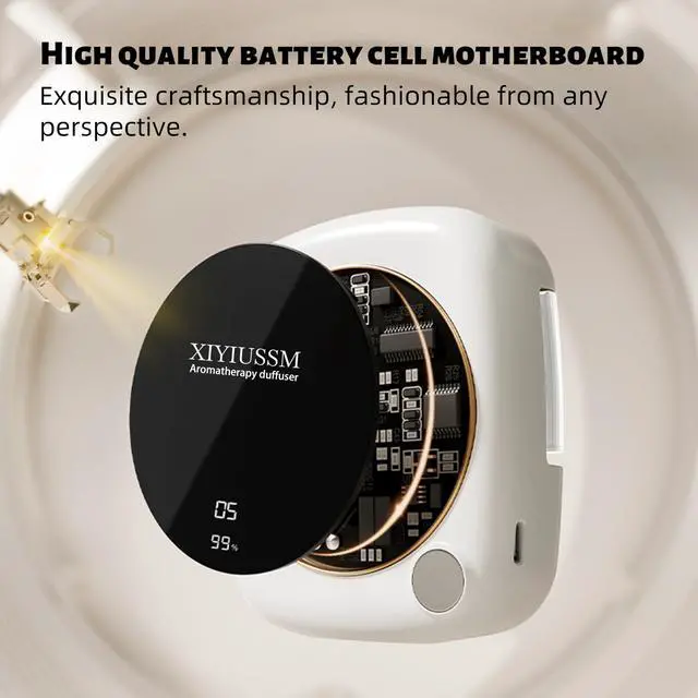 Alt view image 3 of 7 - Waterless Essential Oil Diffuser for Home Office Travel Ultrasonic Aromatherapy Small Cordless Diffuser with 7 Mist Modes for Bedroom Bathroom Hotel Car Portable Air Freshener & Scent Machine