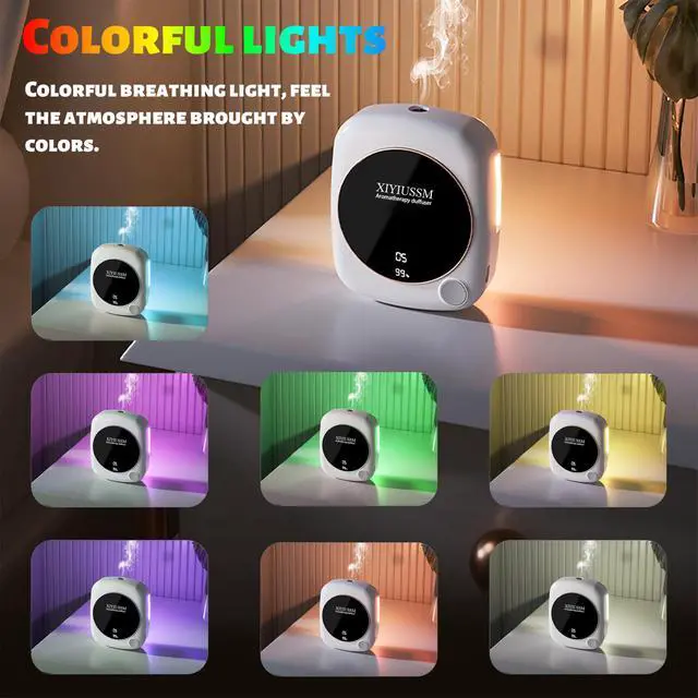 Alt view image 4 of 7 - Waterless Essential Oil Diffuser for Home Office Travel Ultrasonic Aromatherapy Small Cordless Diffuser with 7 Mist Modes for Bedroom Bathroom Hotel Car Portable Air Freshener & Scent Machine
