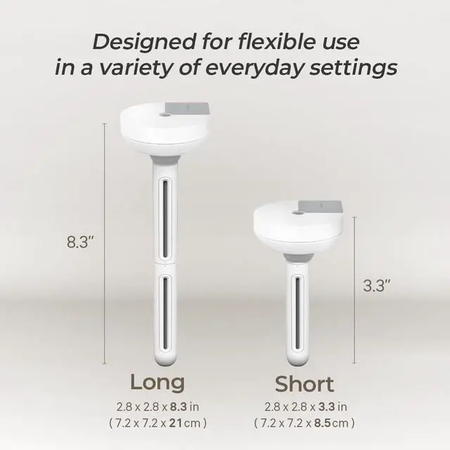 Alt view image 3 of 7 - Mini Humidifier, Portable Wireless Table Humidifier, USB-C Rechargeable Personal Mist Maker with Adjustable Length, Quiet 28dB, Leak-Resistant Design for Car, Bedroom, Office