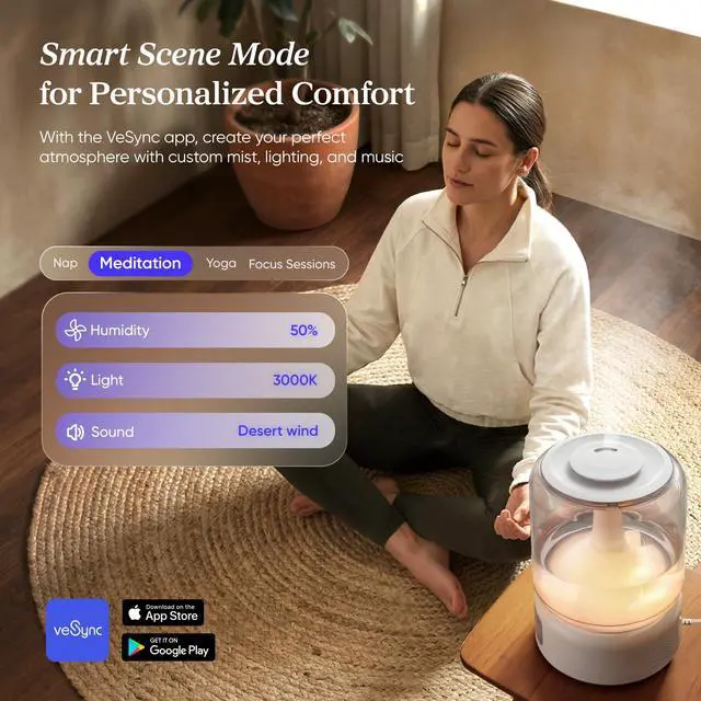 Alt view image 4 of 7 - Humidifiers for Bedroom Large Room, 6.2L Dishwasher Safe, Smart App