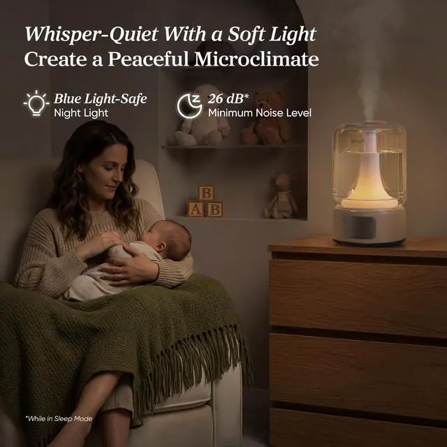 Alt view image 6 of 7 - Humidifiers for Bedroom Large Room, 6.2L Dishwasher Safe, Smart App