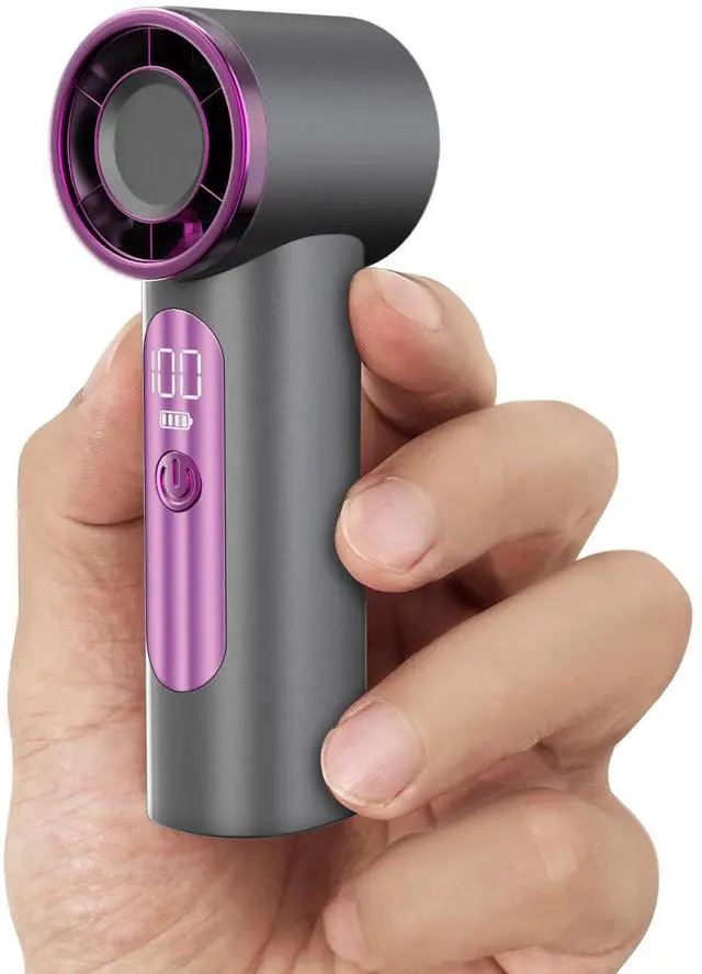 Main image of iFan, Portable Mini Handheld Fan, Personal Small Turbo Fans Rechargeable for Travel - Gray