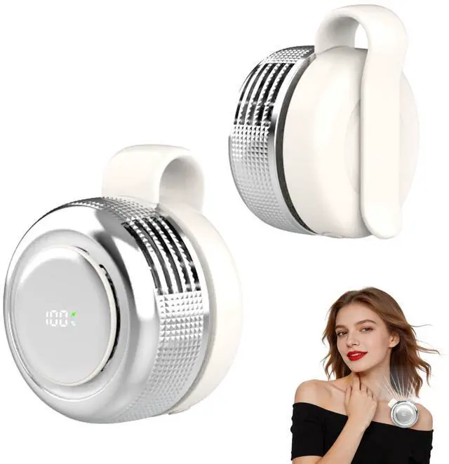 Main image of 5-Speed Clip-On Mini Fan, Portable Bladeless Waist Fan, White