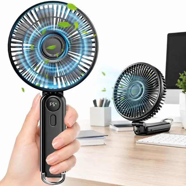 Main image of Handheld Portable Fan, 10000mAh Rechargeable Travel Personal Fan