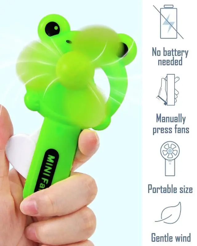 Alt view image 2 of 7 - 20 Summer Party Favors for Kids 3-12 Years Old, Mini Toy Fans for Boys and Girls-No Battery Needed Handheld Fans for Goodie Bag Stuffers