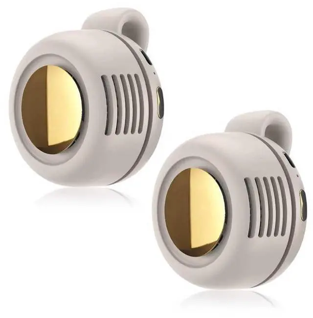 Main image of 2PCS Portable Electric Mini Bladeless Fan, Silent Mini Adjustable Clip-On USB Rechargeable Fan, 3-Speed Ultra-Quiet Personal Cooling Fan
