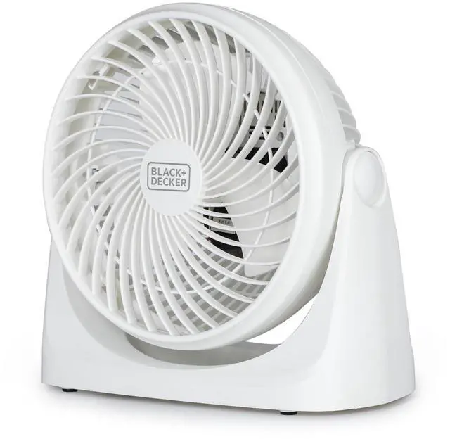 Main image of 7-Inch Portable Turbo Fan, 3-Speed Settings, BFTU107W, White