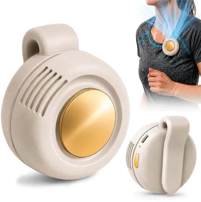 Main image of Portable Silent Mini Bladeless Fan Clip On, 3-Speed Personal Fan with Secure Grip, 25dB Ultra Quiet, 360° Rotatable, USB Rechargeable Clip Fan for Waist, Shirt, Stroller, Travel, Office & Outdoor