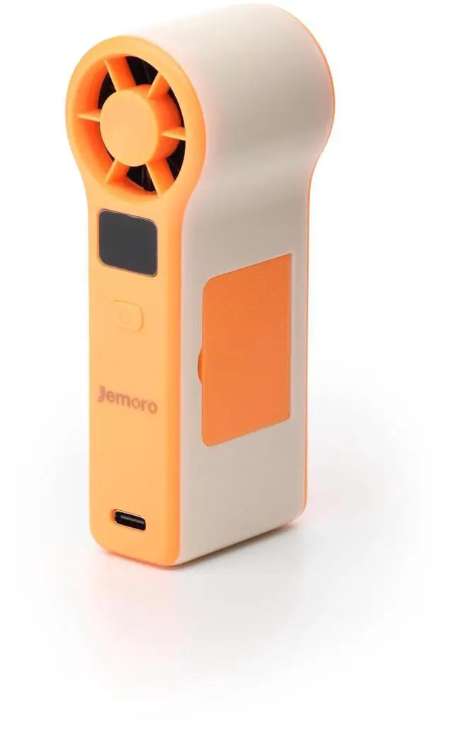 Main image of GF8 Powerful Handheld Fan with HD Makeup Mirror,13,000 RPM High-Speed Personal Fan,5 Gears Turbo Airflow for Makeup,Skincare,Travel&Desk,Portable Small Eyelash Fan&Electronics Duster (ORANGE)