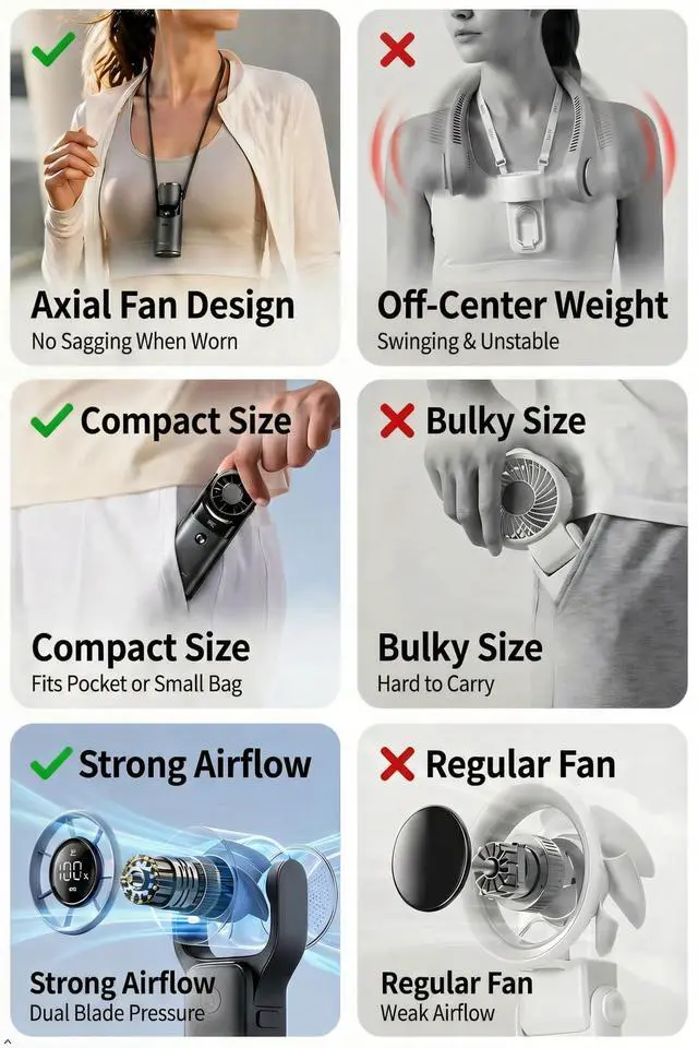 Alt view image 2 of 7 - Mini Handheld Portable Turbo Fan with Cooling Plate, Aluminum Alloy Body, Pocket Size Fan Rechargeable with 100 Speeds, Digital Display, 180° Adjustable Head for Travel Outdoor, Gifts for Women, Men