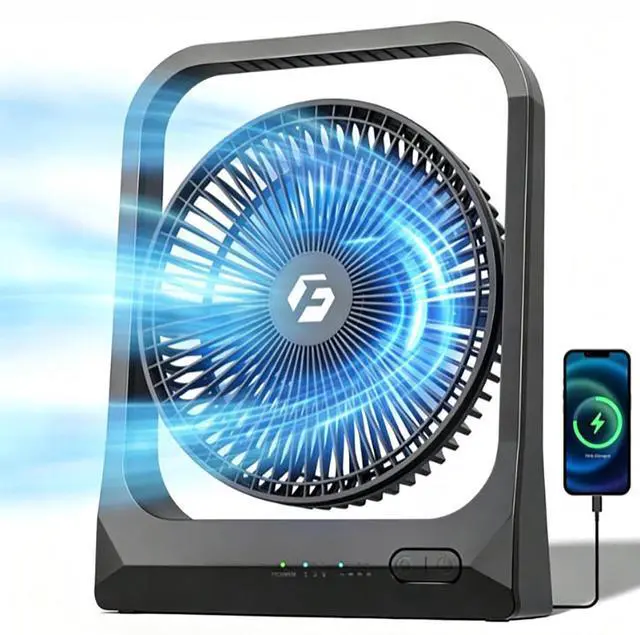 Main image of 20800mAh Rechargeable Fan, 8-Inch Battery Powered Fan - Up to 80H Runtime, Portable Fan with 4 Speeds/Timers/70° Rotation /Quiet, Desk Fan for Bedroom, Office, Travel, Cruise, Gifts for Men Women
