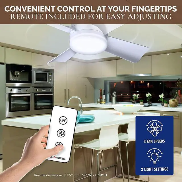 Alt view image 5 of 7 - Socket Breeze Modern Ceiling Fans with LED Lights, 10" LED E26 Screw Base Mini Light Socket Fan for Bedroom, Living Room, Kitchen, Balcony