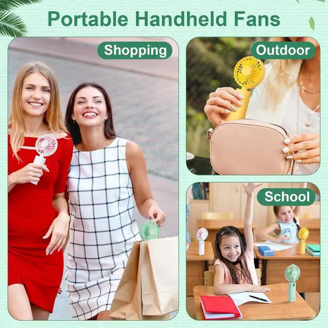 Alt view image 7 of 7 - 36 Pcs Mini Handheld Fans Bulk, 180° Foldable Portable Personal Fans, Small Desk Fan for Wedding Guests, Summer Party Favors, Beach Outdoor Events, Classroom Gifts (Multicolor)