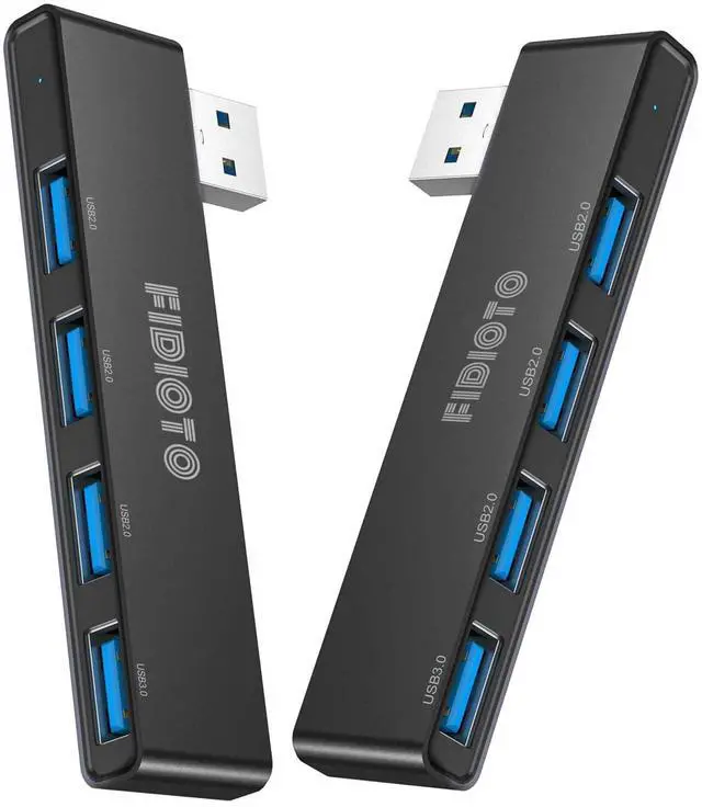 Main image of USB Hub 2Pack, Fidioto 4 Port Network-Hub(1 * 3.0 Hub, 3 * 2.0 Hub), USB Expander Hub for Laptop, iMac Pro, MacBook Air, Mac mini/Pro, Surface Pro, Notebook PC, USB Flash Drives and Mobile HDD Etc.