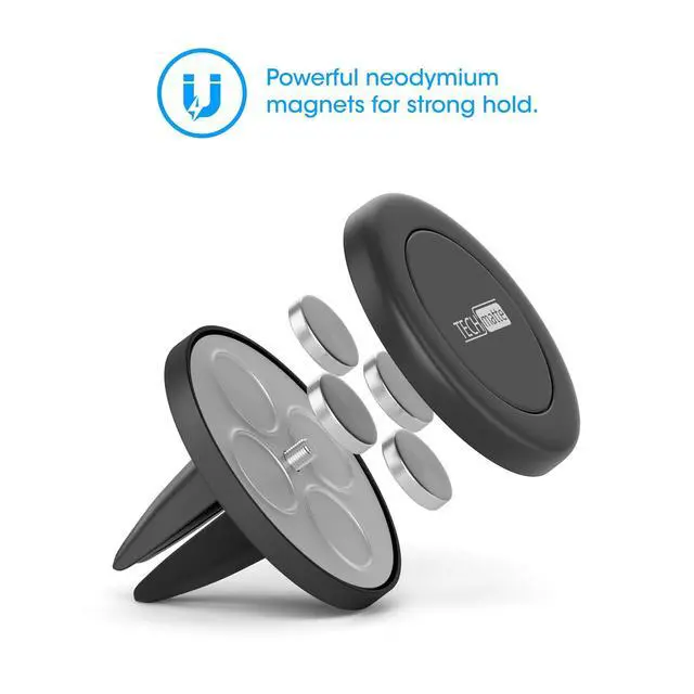 Alt view image 3 of 7 - Car Mount, MagGrip Air Vent Magnetic Universal Car Mount Holder for Smartphones Including iPhone 7, 6, 6S, Galaxy S7, S7 Edge Black, Portable Electronic Device Mount