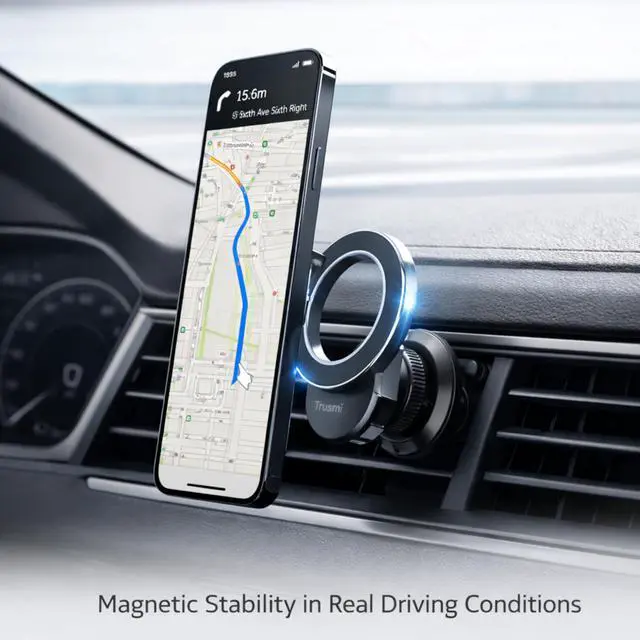 Alt view image 7 of 7 - Magnetic Car Phone Holder for MagSafe, Air Vent Phone Mount 360° Rotation, Strong Magnet Cell Phone Holder for Car for iPhone 17 16 15 14 13 12 Pro Max, Samsung Galaxy, Google Pixel
