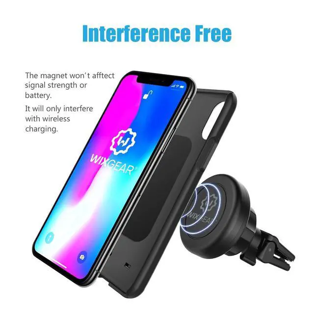 Alt view image 5 of 7 - Universal Twist-Lock Air Vent Magnetic Car Mount Holder for Cell Phones with Fast Swift-snap Technology Supports Devices up to 14oz