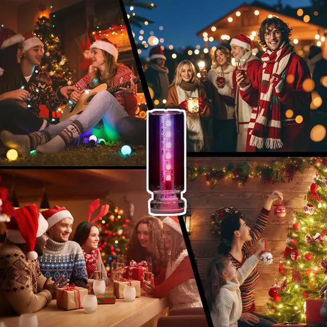 Alt view image 7 of 7 - 13 in 1 Car USB Night Light, Touch Adjustment Interior Car Lights, Portable Mini Glass Bottle LED Bulb Night Lights for Car, Camping, Party, Holiday Decoration, Bedroom, Desktop