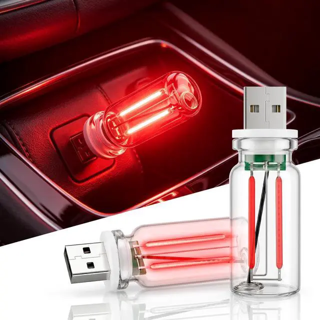 Main image of Mini USB Night Light Bulb for Car, 2PCS