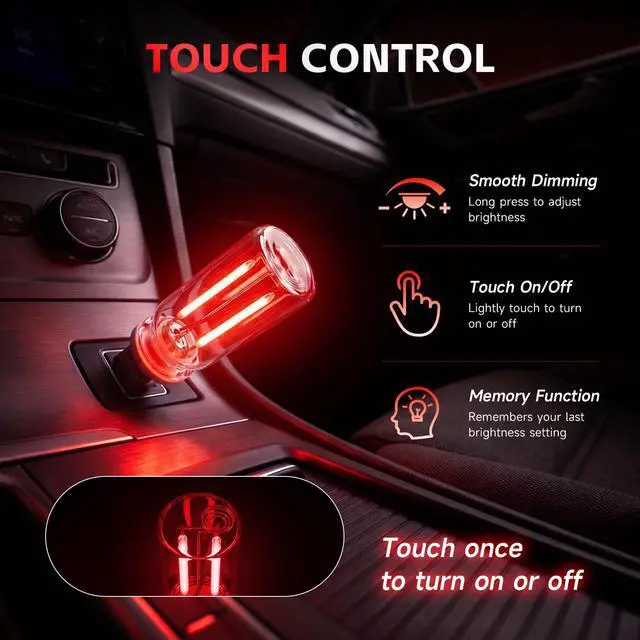 Alt view image 4 of 7 - Mini USB Night Light Bulb for Car, 2PCS