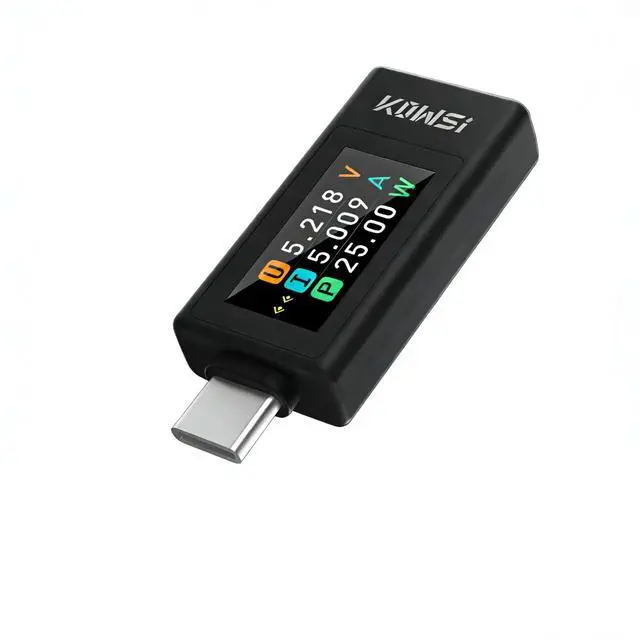 Main image of USB C Power Meter Tester, Type-C Fast Charger Detector with Color Display, 360W 30V 12A Digital Multimeter for Power Bank, Phone, Laptop, Charger, Cable Testing