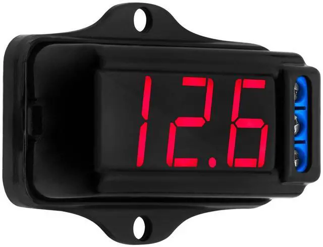Main image of Automotive Digital Voltmeter VTR 1000 Black, Red LED Automotive Car Audio, Digital Display, Measure and Monitor Electrical Voltage of The Battery, Easy to Install