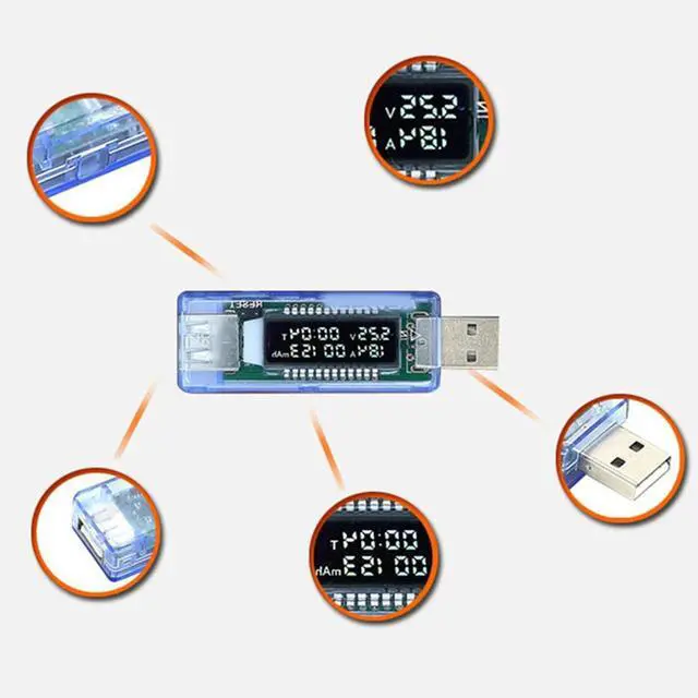 Alt view image 3 of 4 - LCD USB Multimeter: Current Voltage Doctor Tester for Charger Capacity & Power Bank