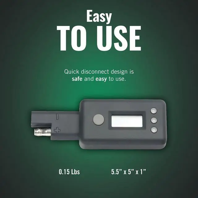 Alt view image 4 of 7 - Voltage Indicator for Easy-to-Use Accurate 12V Battery Testing - Easily Track 12V Battery Voltage Using LCD Display with LED Charge Indicator - 081-0157