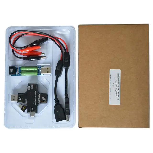 Alt view image 5 of 6 - USB C Tester, 2 in 1 Type C USB Tester Color Screen IPS Digital Multimeter,Voltage,Current,Power,Resistance,Temperature,Capacity Detector,with Clip Cable Support PD2.0/PD3.0,QC2.0/QC3.0,BC1.2