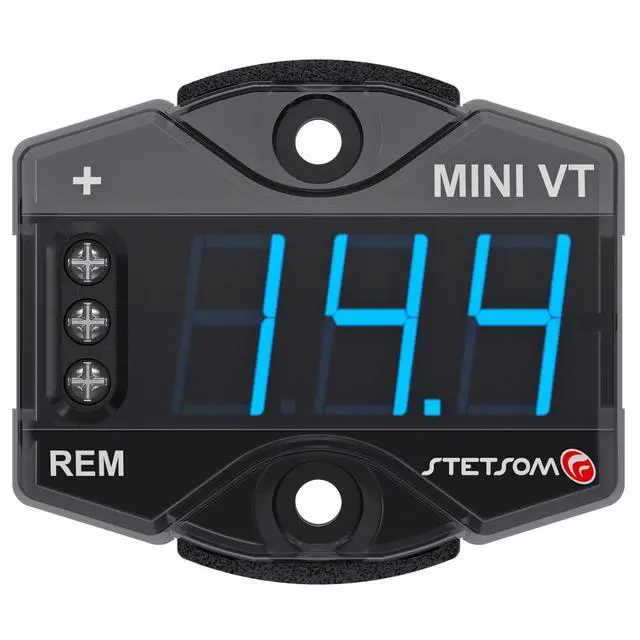 Alt view image 2 of 7 - MiniVT Digital Display Mini Voltmeter High Accuracy Blue LED 7V~30V Automotive Car Motorcycle Battery Voltage Panel Meter Easy Connection Remote Power for Car Audio Systems