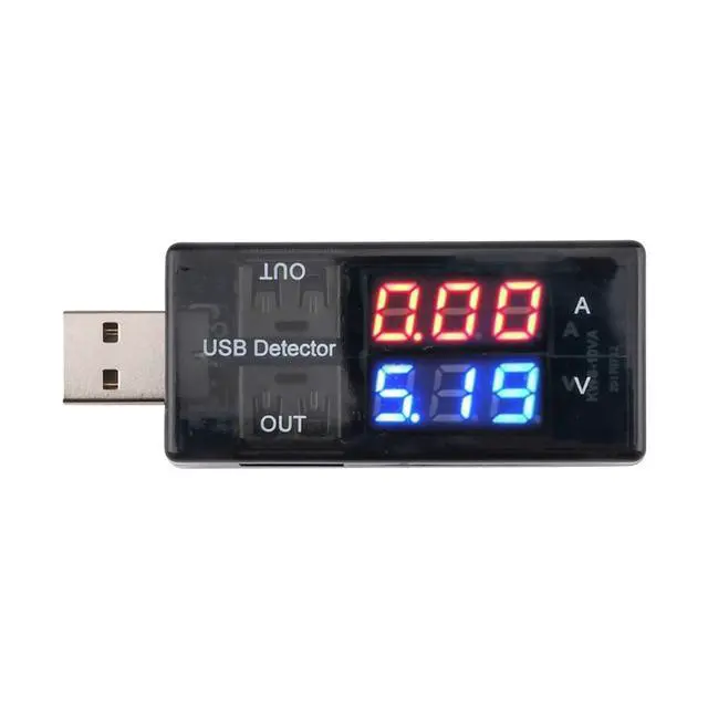 Alt view image 2 of 7 - USB Tester USB Meter Tester Voltage Current Tester USB Battery Checker USB A Voltage Current Voltmeter Amp Volt Ammeter Detector USB Mobile Tester USB Cable Charger Detector LED Display