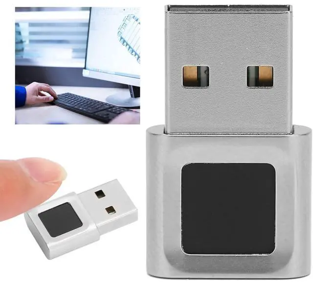 Alt view image 5 of 7 - USB Fingerprint Reader for Hello, Portable Security Key Biometric Fingerprint Scanner 0.5 Seconds 360 Degree Detection, for 10/11 32/64 Bits