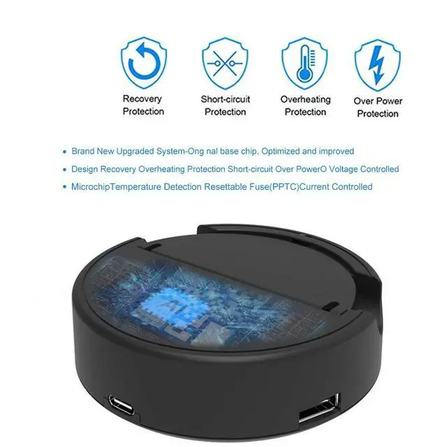 Alt view image 3 of 7 - Charging Dock for Nintendo Switch Lite, Charging Station with 2 USB Ports Compatible with Wired Controllers