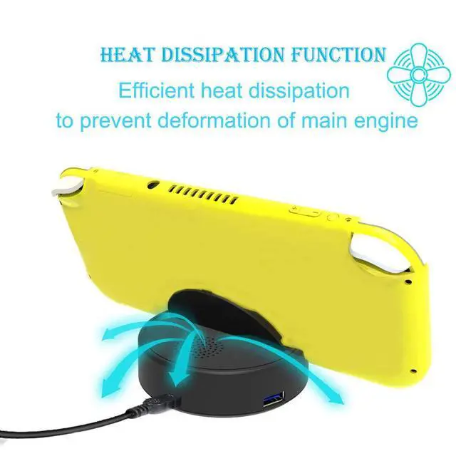 Alt view image 4 of 7 - Charging Dock for Nintendo Switch Lite, Charging Station with 2 USB Ports Compatible with Wired Controllers