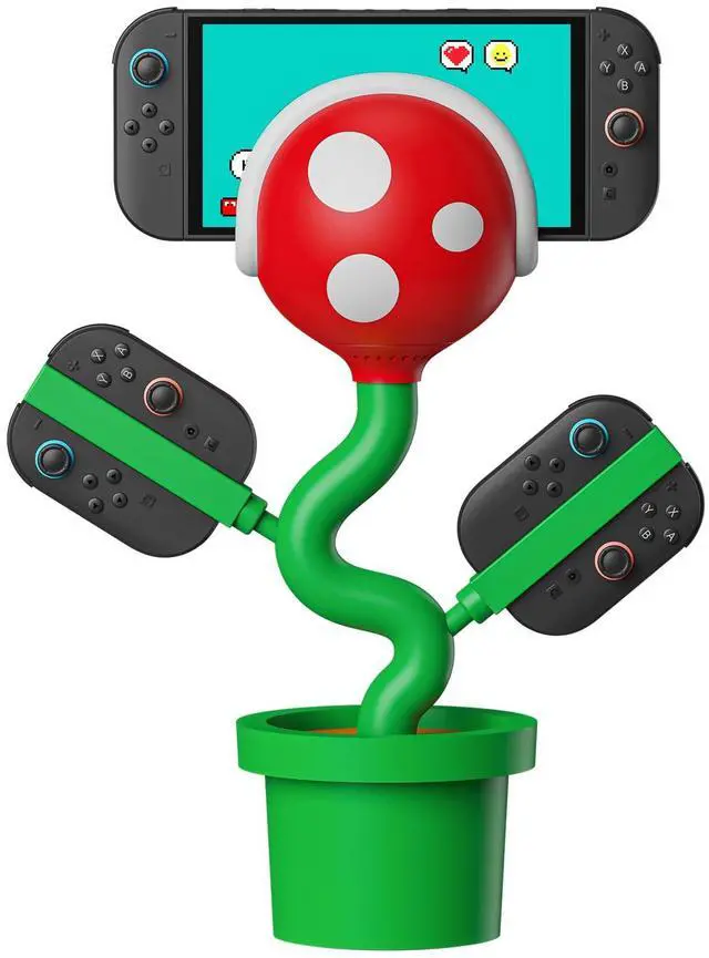 Main image of Switch 2 Dock with Cooling Fan for Nintendo Switch 2/1/OLED, Docking Station for TV Supports 4K 60Hz HD, Charges Switch 2 Joypads, USB-C PD Fast Charging, Piranha Dock Gen 2 Plantdock Cute Gaming Gift