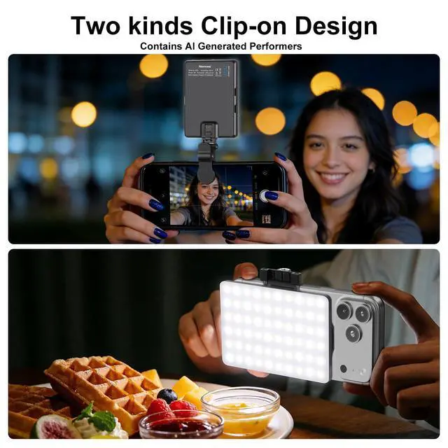 Alt view image 4 of 7 - 60 LED High Power Rechargeable Clip Fill Video Conference Light