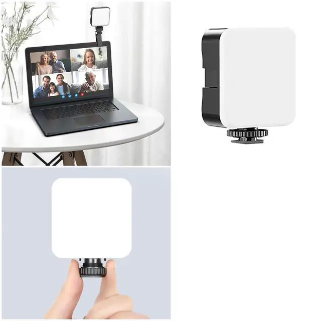 Alt view image 3 of 5 - Selfie Light Clip Replacement LED Head 5600K White Lights 5W Mini Panel with 1/4'' Screw Socket for Portable Fill Light Attachement Camera DSLR Video Photo Phone Tablet Selfie Vlog Laptop