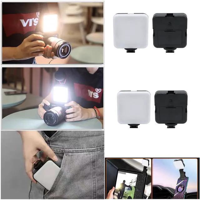 Alt view image 2 of 5 - Selfie Light Clip Replacement LED Head 5600K White Lights 5W Mini Panel with 1/4'' Screw Socket for Portable Fill Light Attachement Camera DSLR Video Photo Phone Tablet Selfie Vlog Laptop