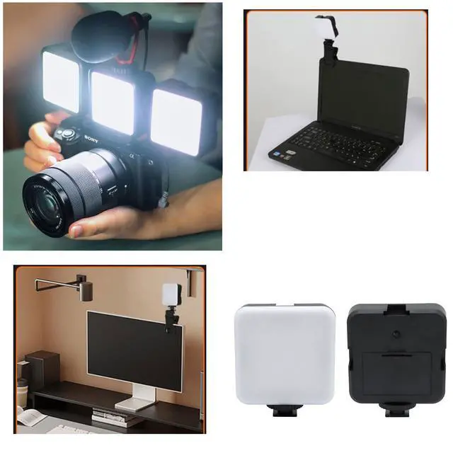 Alt view image 4 of 5 - Selfie Light Clip Replacement LED Head 5600K White Lights 5W Mini Panel with 1/4'' Screw Socket for Portable Fill Light Attachement Camera DSLR Video Photo Phone Tablet Selfie Vlog Laptop
