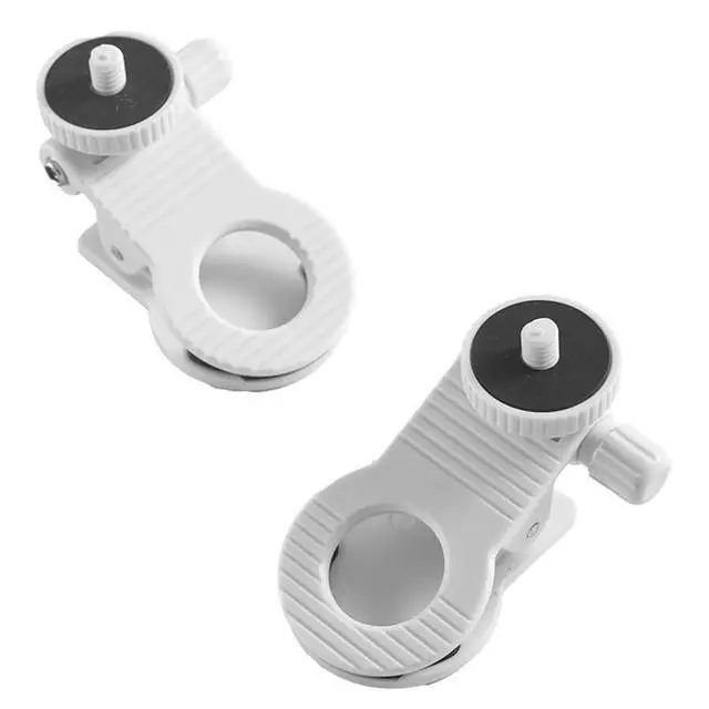Alt view image 6 of 7 - 3 Pack Selfie Light Clip Replacement with 1/4''-20 Thread Screw Connector Monitor Webcam Mount Clamp Holder for Rechargeable Phone Light Clip Portable Phone Fill Lights Photography Lights