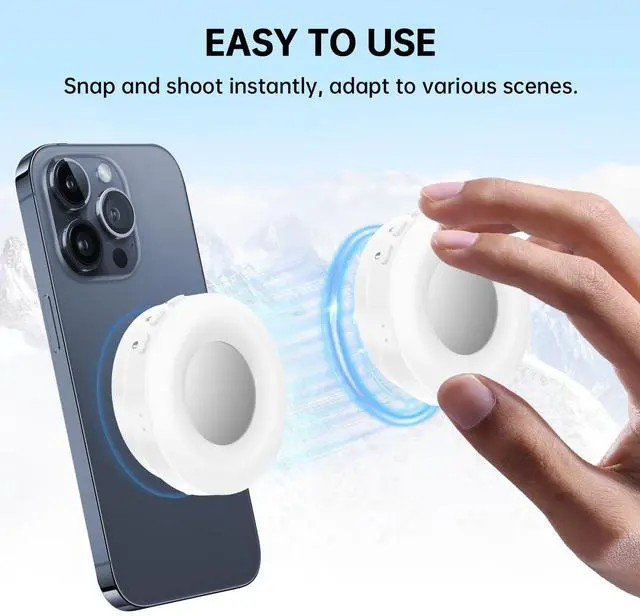 Alt view image 6 of 7 - Magnetic Selfie Light, Phone Selfie Ring Light Compatible with iPhone Magsafe, 3-in-1 Magnetic Beauty Selfie Light for Phones with Mirror for Selfies/Photography/TikTok/Zoom Calls/Video Conference