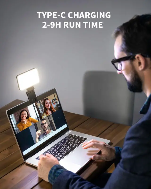 Alt view image 4 of 6 - Metal Selfie Light - Rechargeable Clip-on Ultra-Thin Phone Light with Stepless Dimming, iPhone Light for Makeup, Video Conference, Compatible with iPhone, Android, iPad, Laptop (2000mAh)