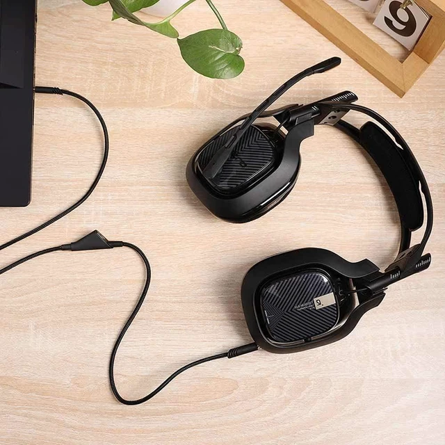 Alt view image 4 of 7 - Replacement for Astro A40 Cord, A10 Headset Cable Braided Wire, 6.5 Feet/2.0 M Volume Control Cable Compatible with Astro A40TR/A40/A10 Gaming Headsets Cord