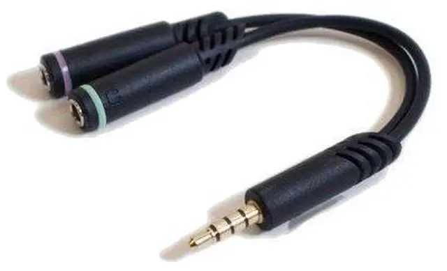 Main image of Premium PC Headset Adapter for Playstation PS4 PS5, Xbox One Series S/X, Mac, Latest PCs, Smartphones and Tablets Combo Audio Adapter Cable for Sennheiser and Similar PC Headsets